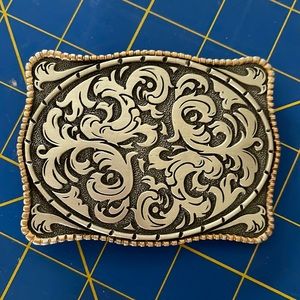 Bull riding 8 seconds belt buckle storming silver